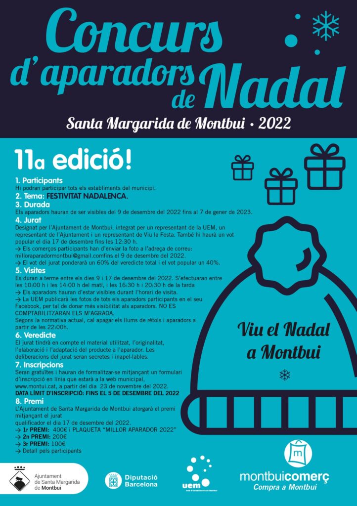 Inscripcions obertes per un nou concurs d’aparadors nadalencs a Montbui