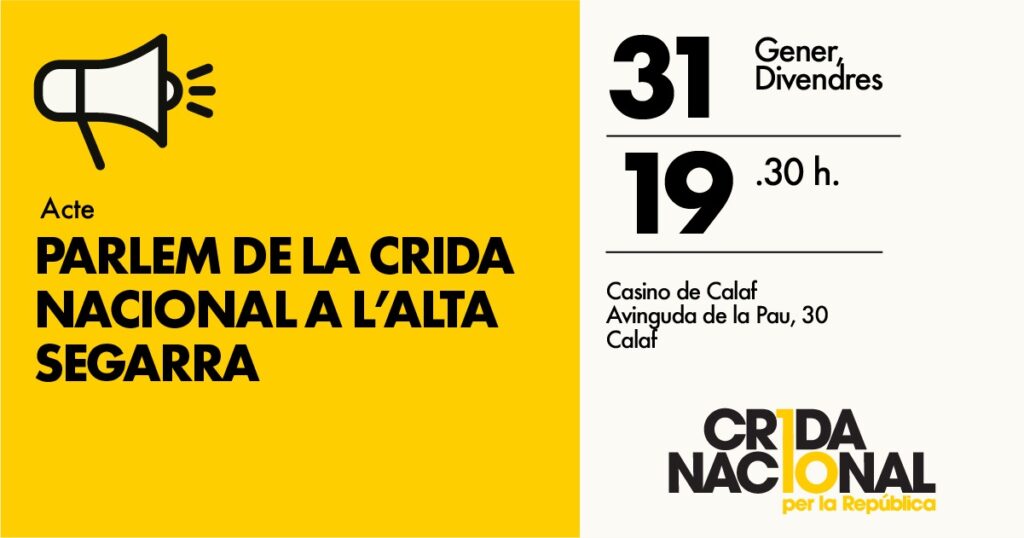 La Crida Nacional es presenta a Calaf