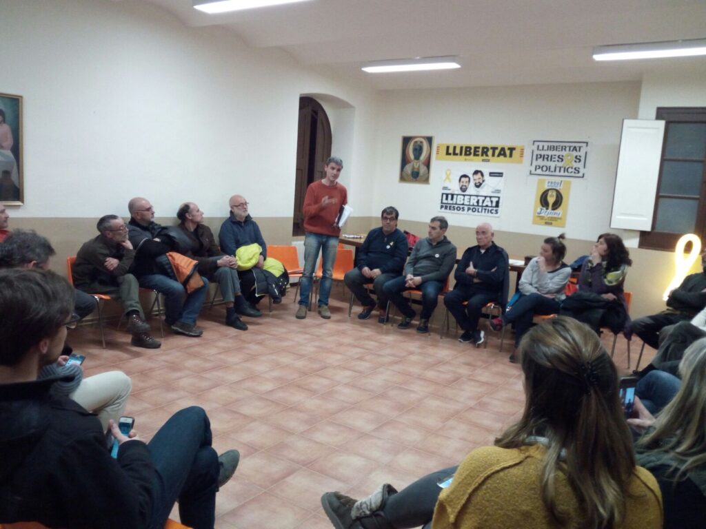 Participació anoienca al dejuni a Montserrat pels presos polítics