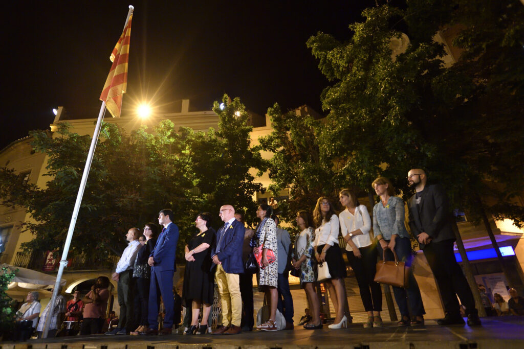 Les famílies dels presos i exiliats polítics protagonitzen l’acte de la Diada a Igualada