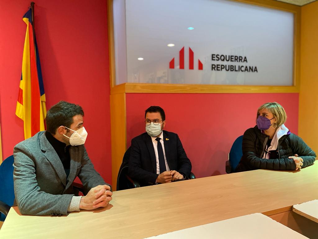 Pere Aragonès i Enric Conill es reuneixen per parlar sobre ‘els reptes de present i futur d’Igualada’