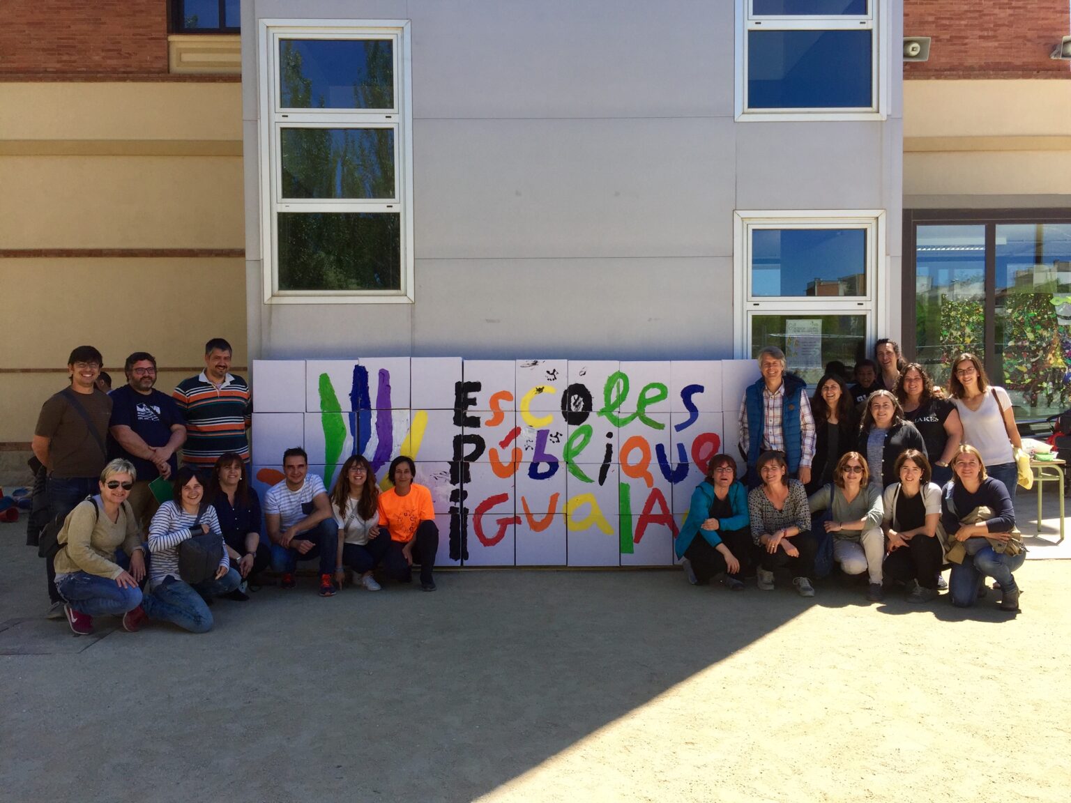 Les AMPAs de les escoles públiques d’Igualada fan pinya