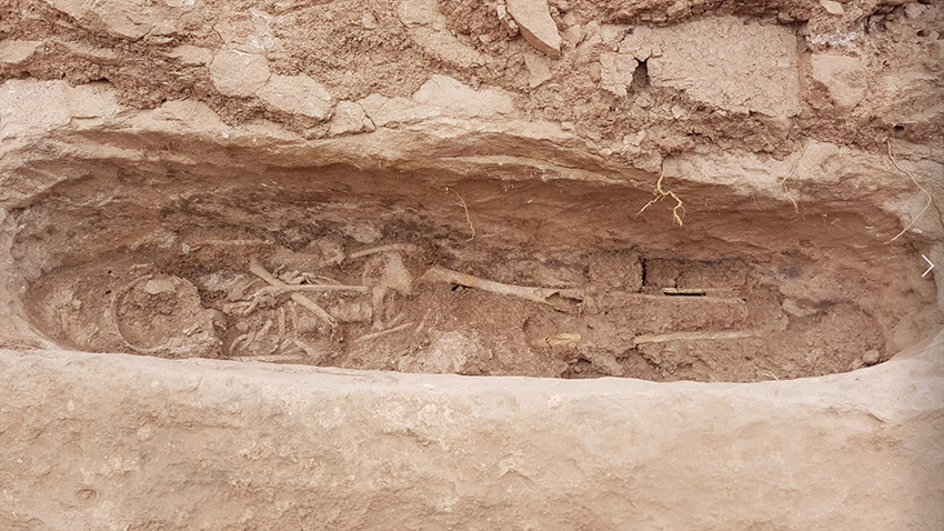 Troballa d’un esquelet del segle VII a Sant Martí Sesgueioles