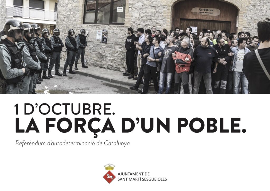 Sant Martí Sesgueioles recorda la seva resistència l’1 d’octubre amb una exposició