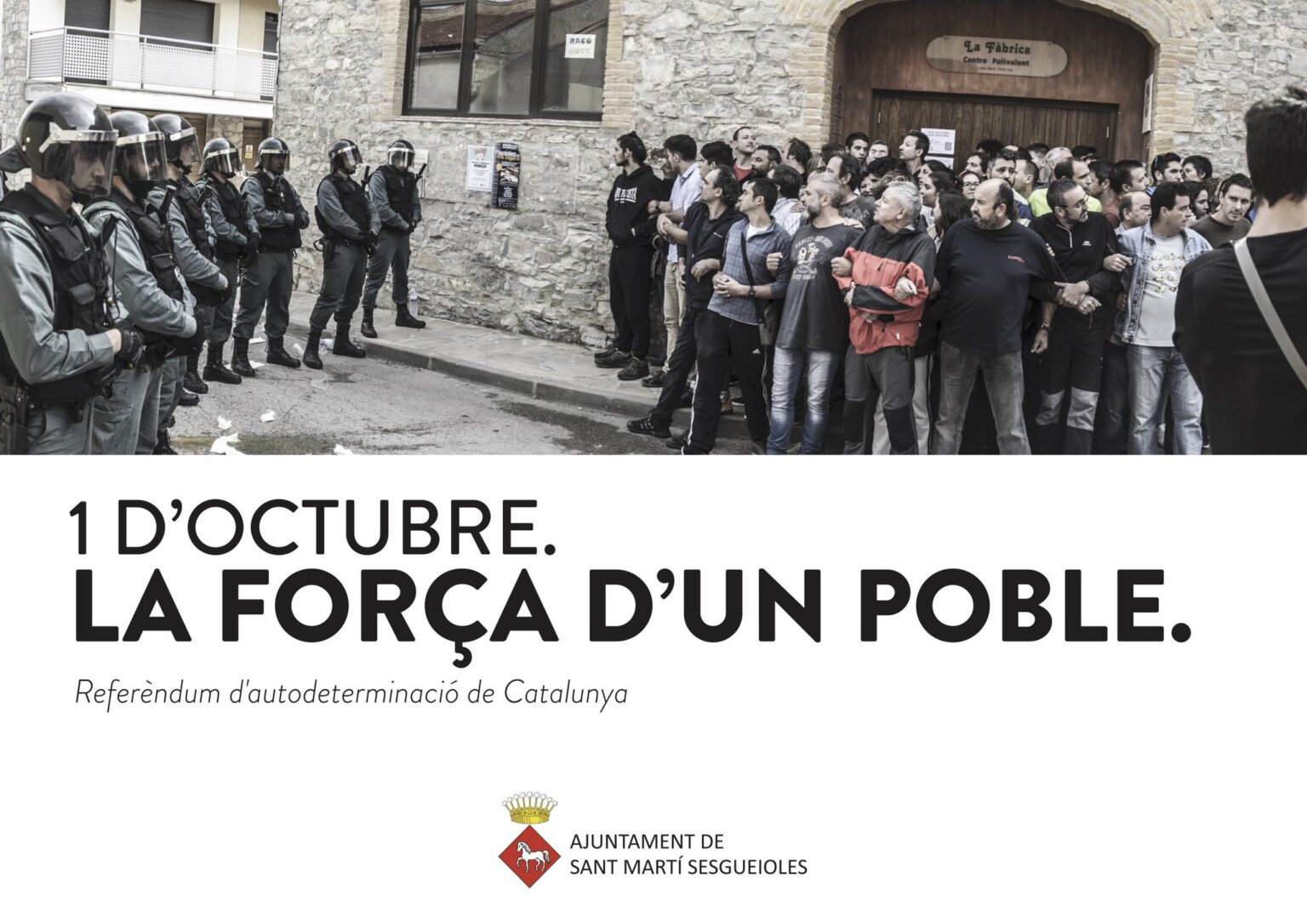 Sant Martí Sesgueioles recorda la seva resistència l’1 d’octubre amb una exposició