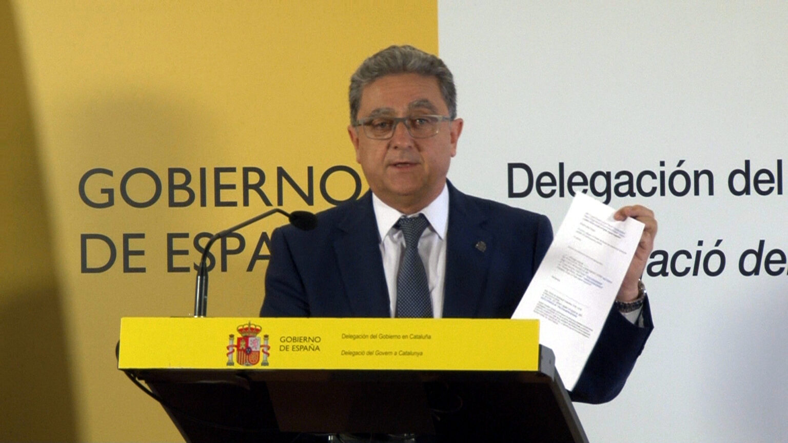 Calaf i Jorba declaren ‘persona non grata’ el delegat del Govern espanyol Enric Millo