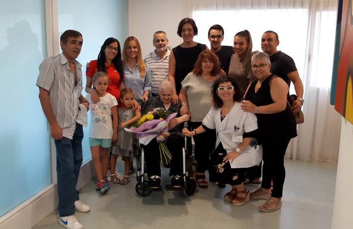 La vilanovina Francisca Martínez celebra 101 anys