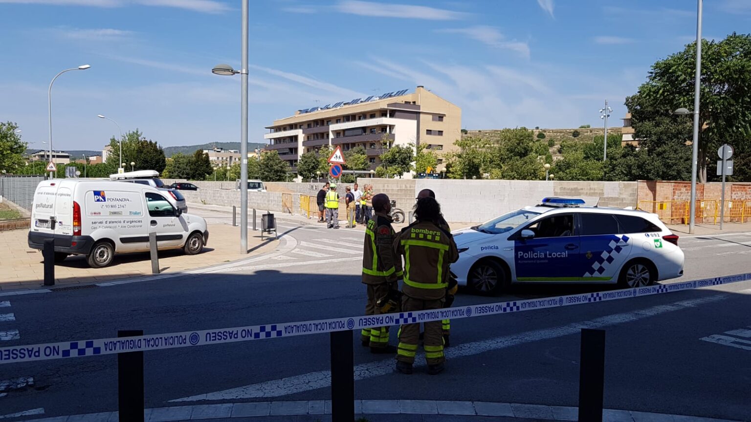 Unes obres provoquen una fuita de gas al carrer Comarca d’Igualada