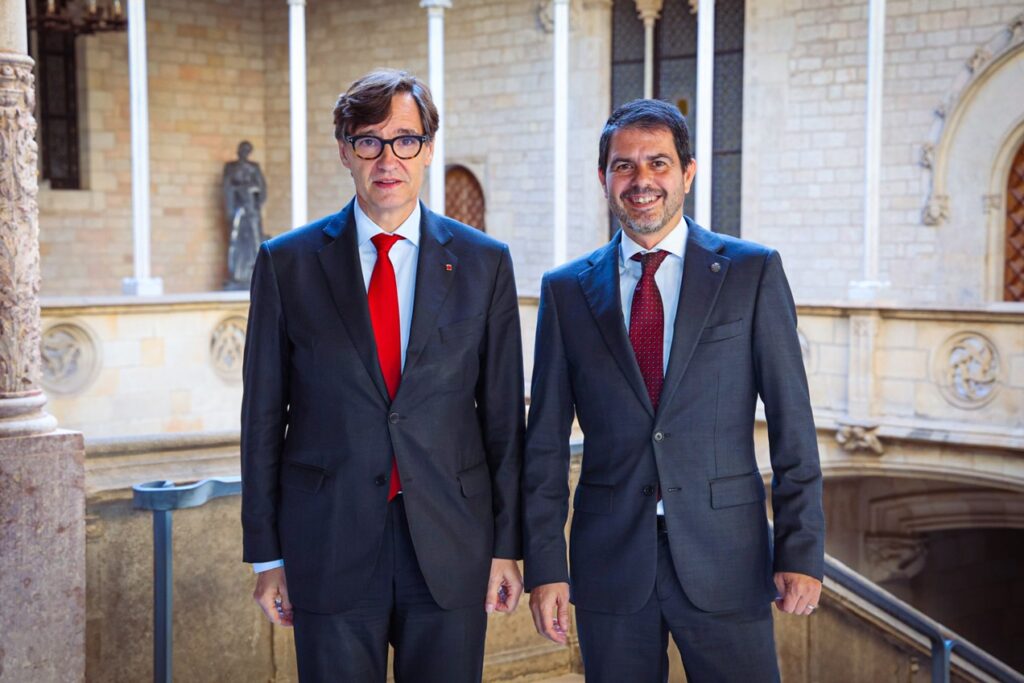 L’alcalde d’Igualada es reuneix amb Salvador Illa al Palau de la Generalitat