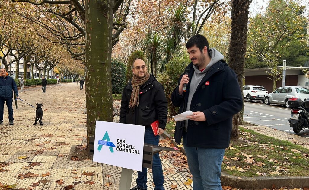 Demanen fins a 3 anys de presó per a dos joves acusats de fer pintades al Consell Comarcal de l’Anoia