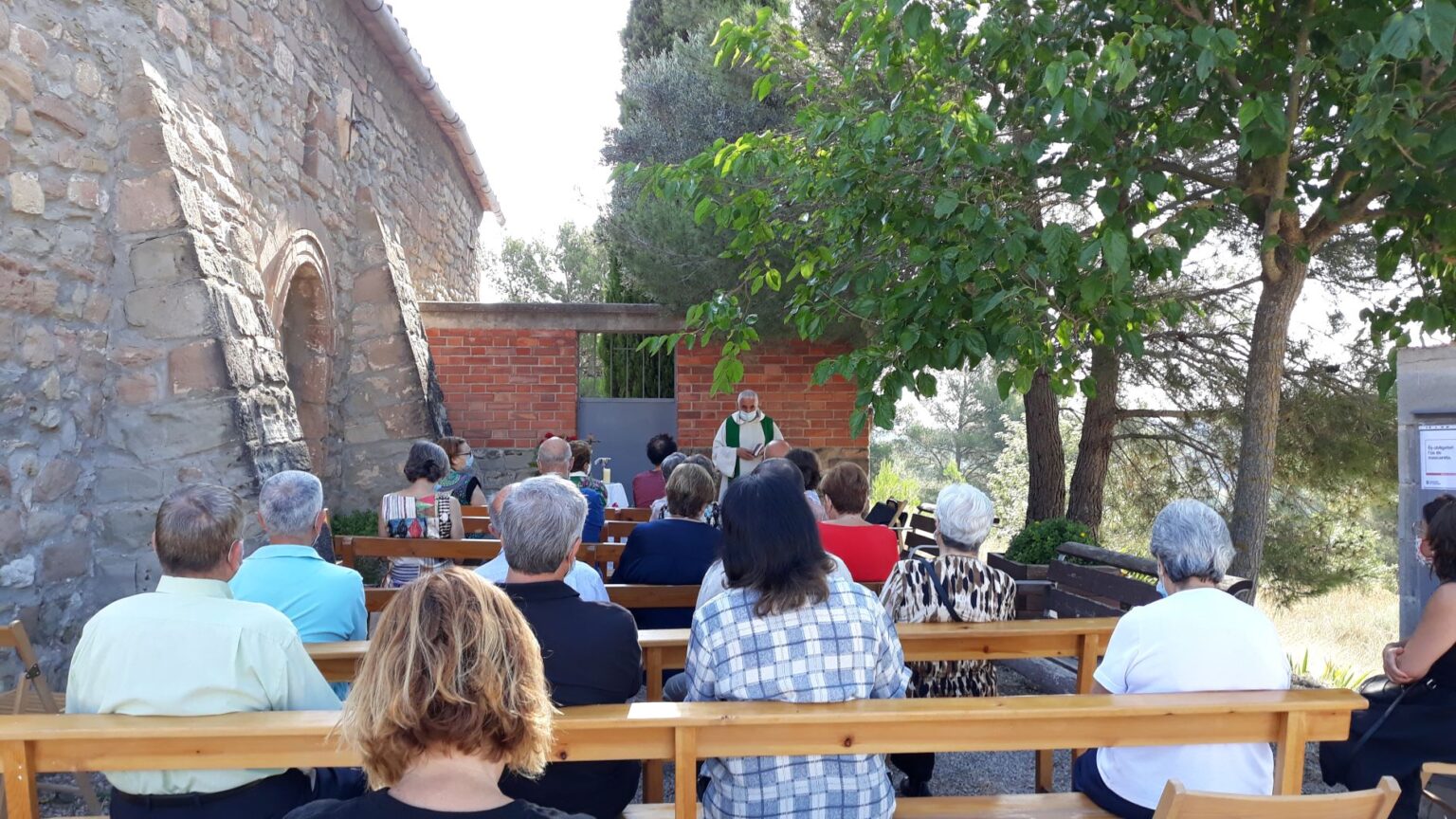 El Saió i el Coll de Guix celebren la missa en un any sense festa major