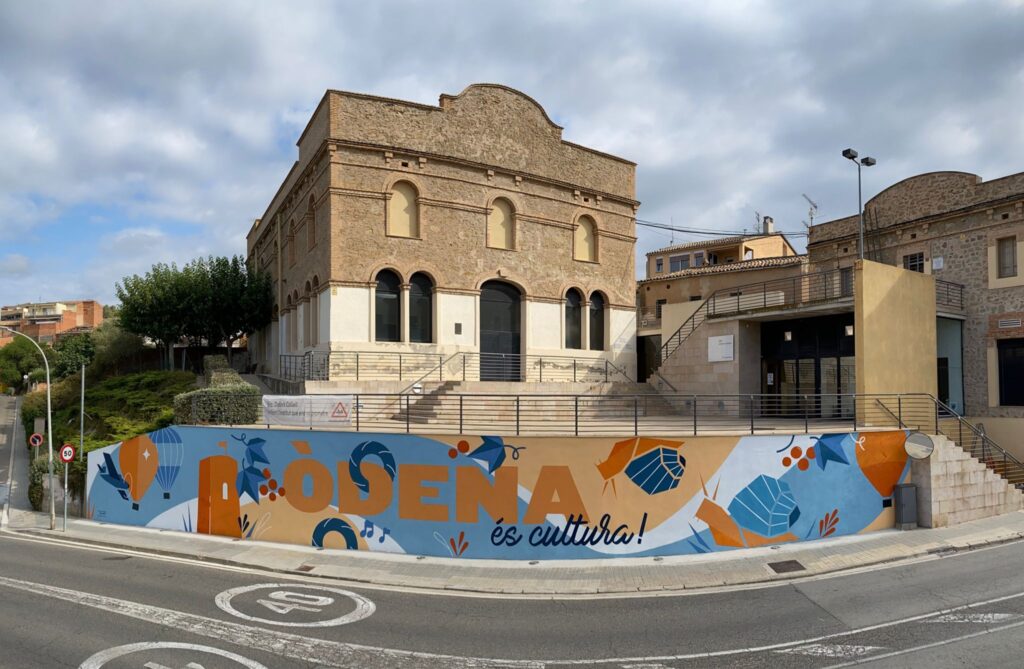 Òdena estrena un mural col·laboratiu elaborat durant la Setmana Jove