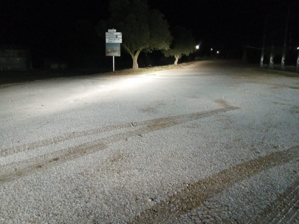 Primera enfarinada de l’hivern al nord de l’Anoia