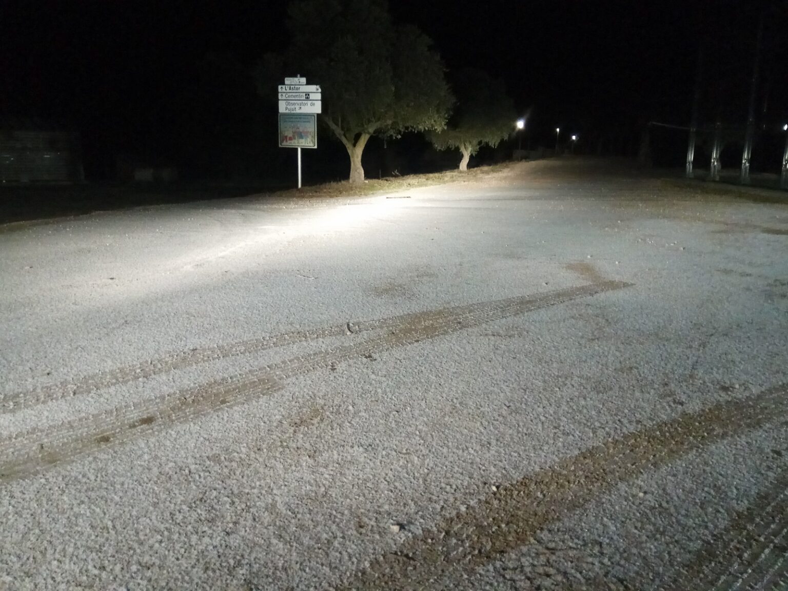 Primera enfarinada de l’hivern al nord de l’Anoia