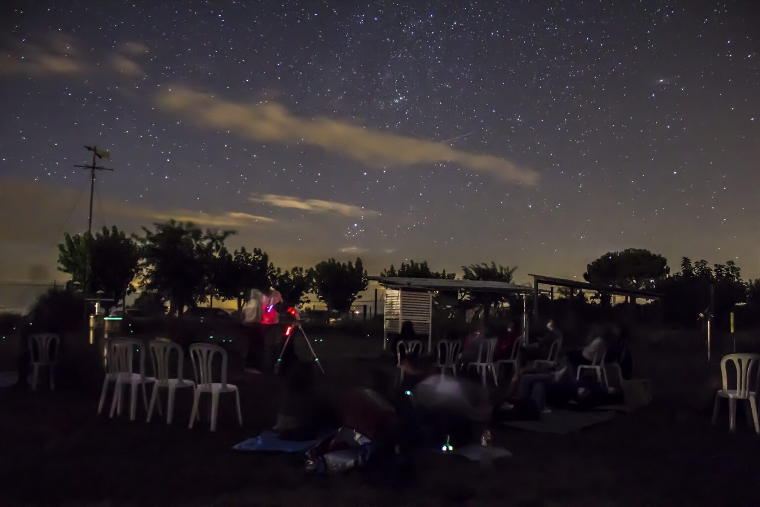 L’espectacle de les Perseides, a l’Observatori de Pujalt