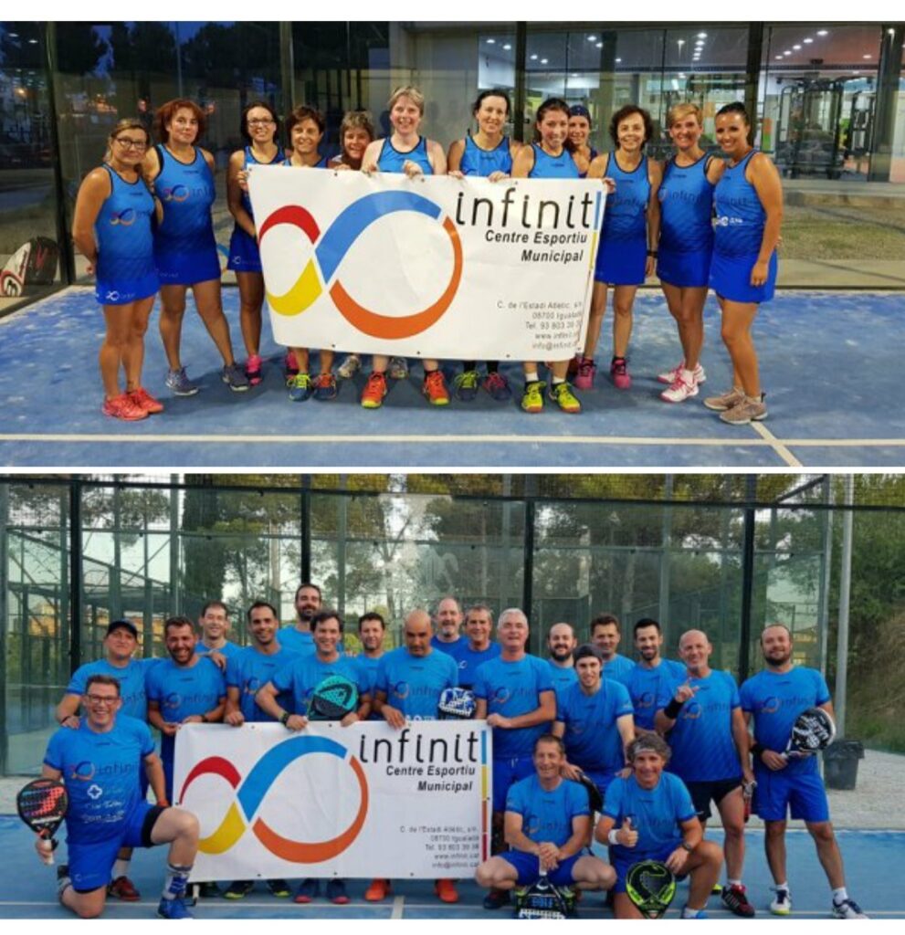 Ascens per a tres equips de pàdel de l’Infinit