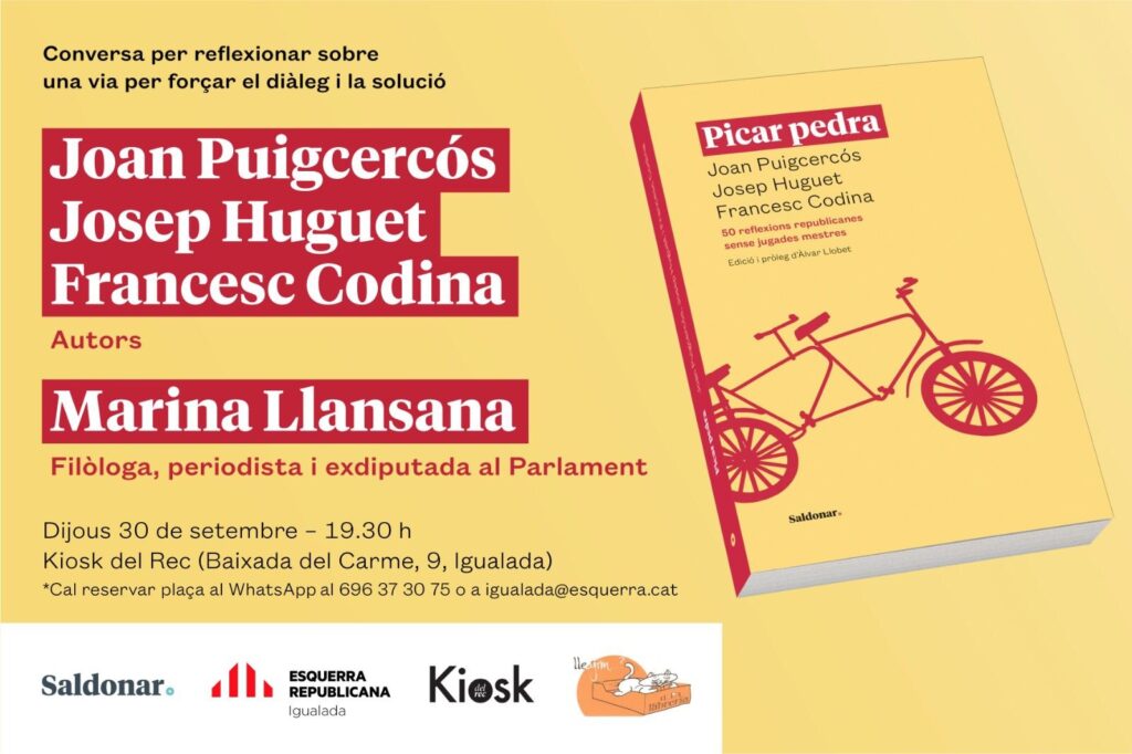 Conversa amb Puigcercós, Huguet i Codina, dijous a Igualada