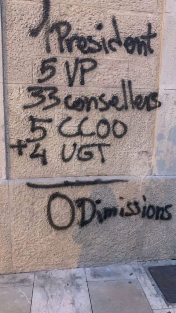 El Consell Comarcal de l’Anoia denuncia als Mossos d’Esquadra les pintades aparegudes a la seva façana