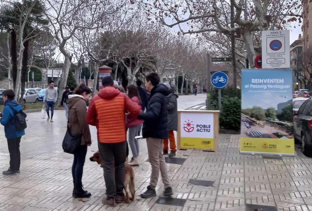 Poble Actiu apropa al carrer la seva proposta de reforma del Passeig Verdaguer
