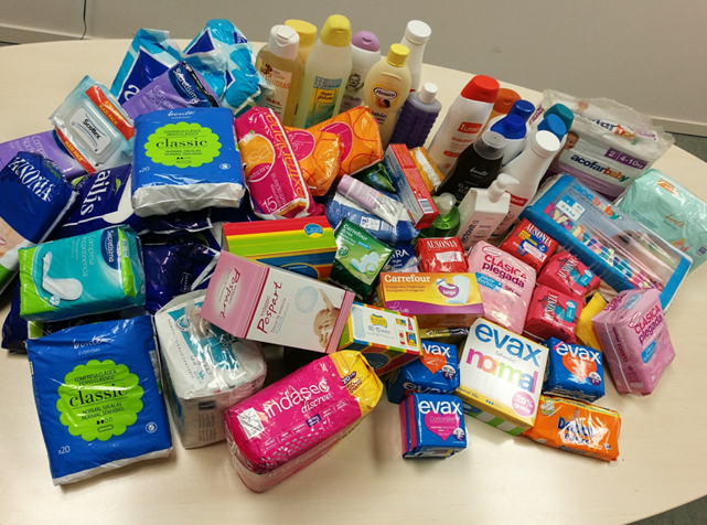 Els bancs de queviures de la Conca d’Òdena recullen 1.241 productes d’higiene femenina