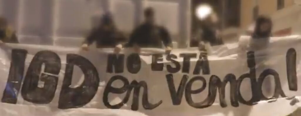 Protesta a Igualada contra la presència d’Airbnb