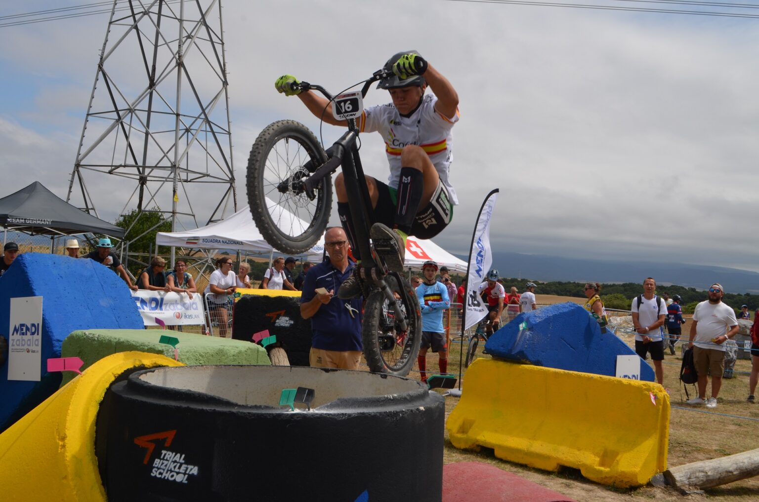 L’anoienc Quim París, als UCI Trials World Youth Games
