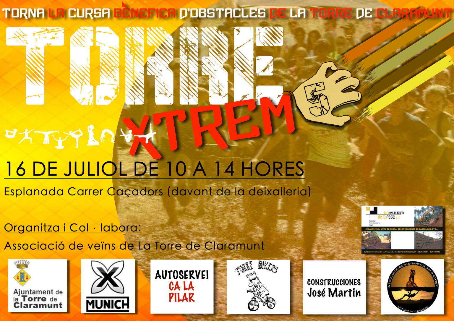 Arriba la 5a edició de la TorreXtrem la cursa benèfica i d’obstacles de La Torre de Claramunt