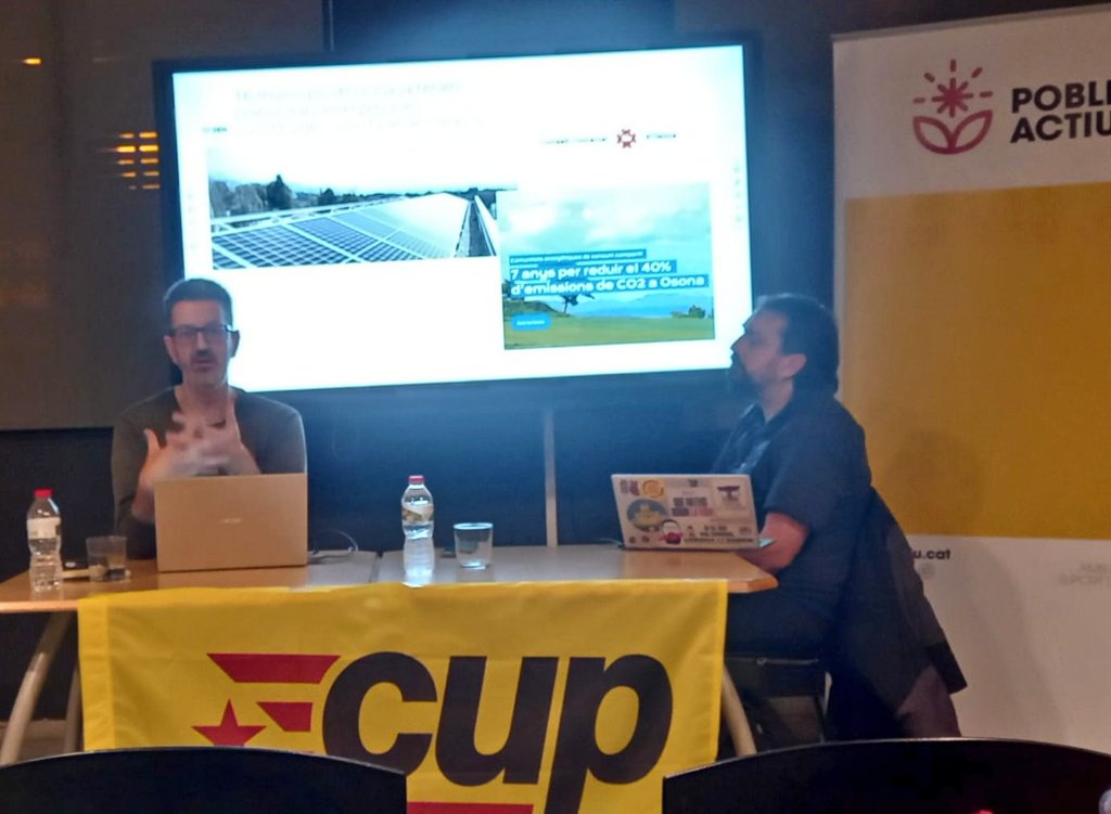 Poble Actiu presenta alternatives per a una transició energètica justa, organitzada i participativa