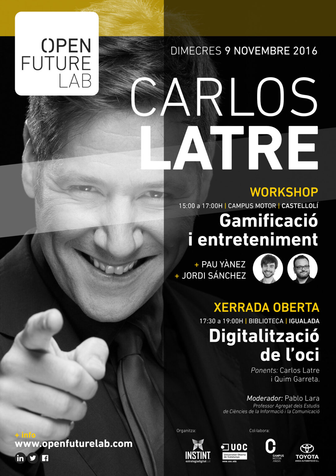 Carlos Latre, convidat del proper Open Future Lab