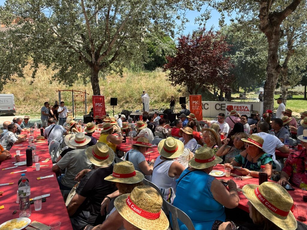 Els socialistes de l’Anoia celebren la Festa de la Rosa a Montbui