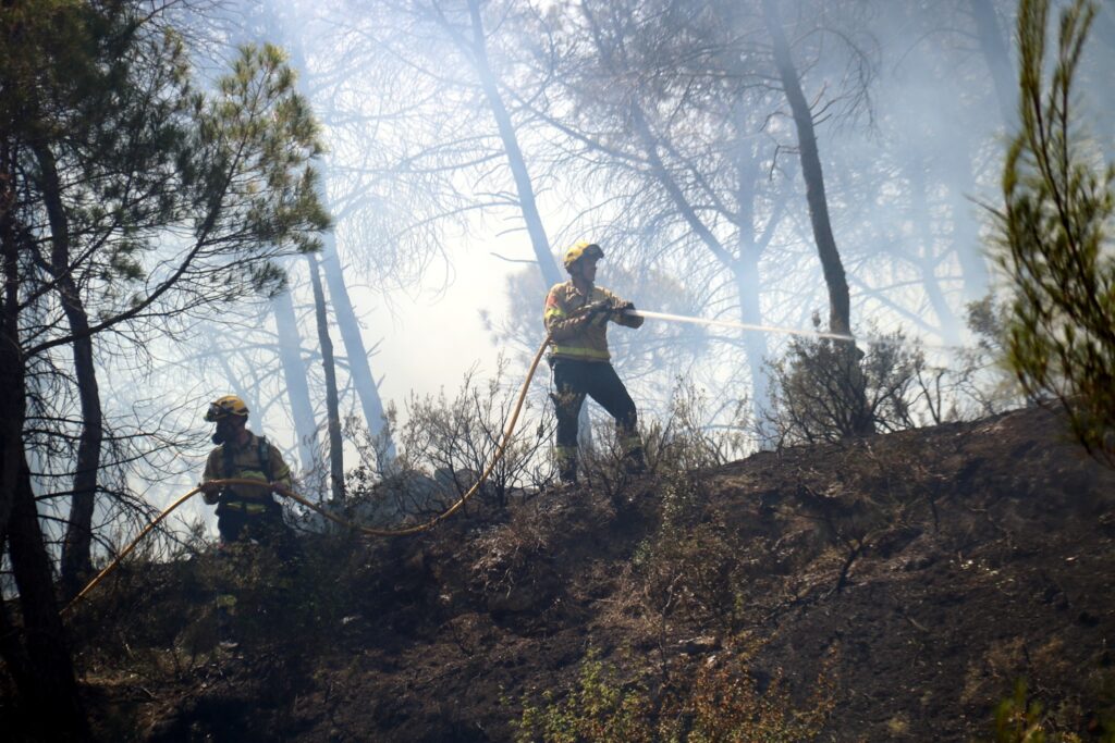 La consellera d’Interior diu que l’incendi de l’Anoia evoluciona bé i que les pròximes hores seran «decisives»