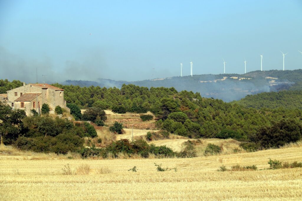 Controlat l’incendi de Rubió, que ha afectat 47 hectàrees
